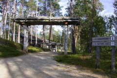 Naturpark-Information am Lemmenjoki