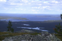 Blick vom Otsamo zum Inarisee