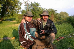 Sascha und Roland beim Angeln