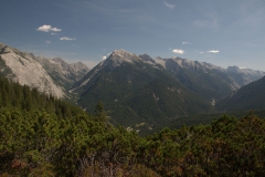 Ausblicke auf dem Weg von Scharnitz zur Oberbrunnalm