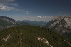 Ausblicke auf dem Weg von Scharnitz zur Oberbrunnalm