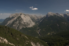 Ausblicke auf dem Weg von Scharnitz zur Oberbrunnalm