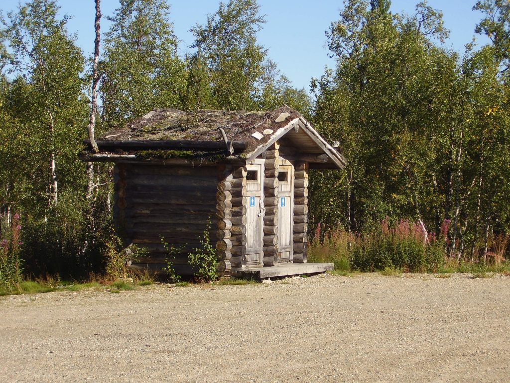 Parkplatz am Eingang zum Rentierscheideplatz Sallivaara by Seija